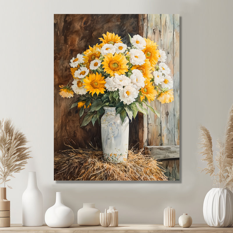Nadeau - Art mural en métal tournesols, H 20 po x l 12 po
