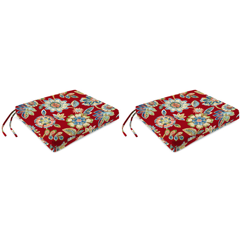 Outdoor Seat/Back Cushion, Daelyn Cherry