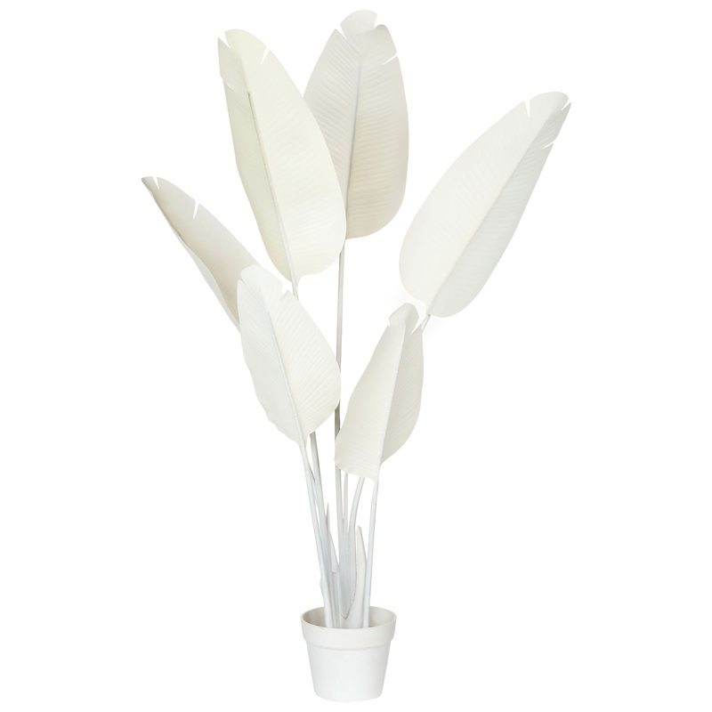 Artificial Plant BANANA TREE 123 cm, White