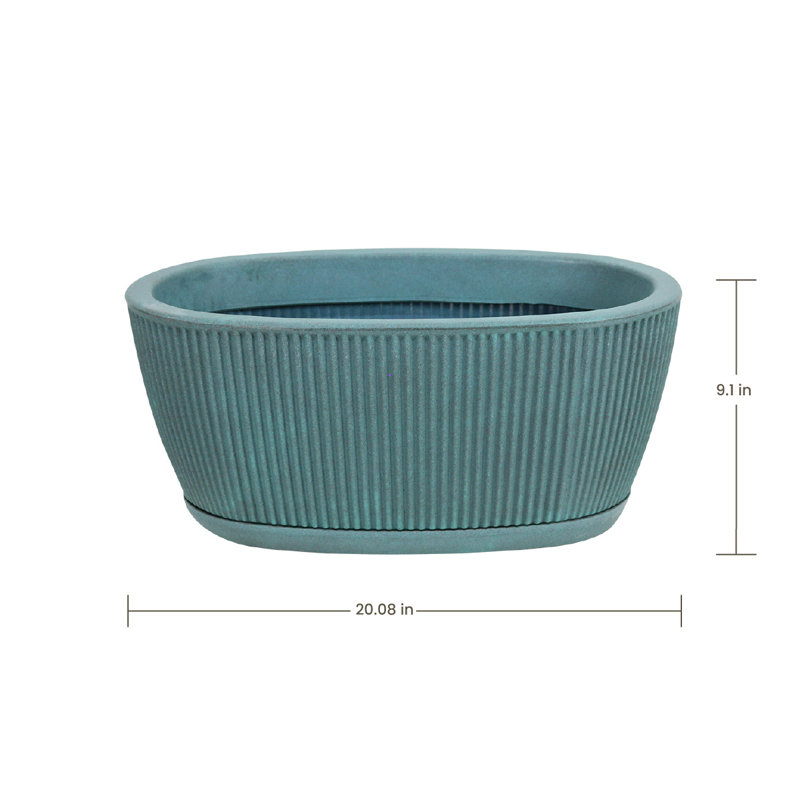 Boîte à fleurs Chunchula ECOBO, Turquoise marbré