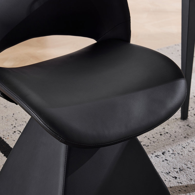 Fauteuil d'appoint pivotant, Noir