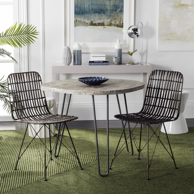 Chaise d'appoint Lisdale, Brun crocodile / noir