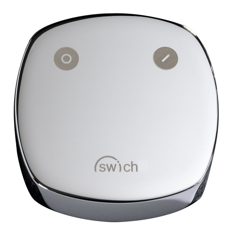 Swich Water Filter Device - Square Handle with Classic Filter, Chrome