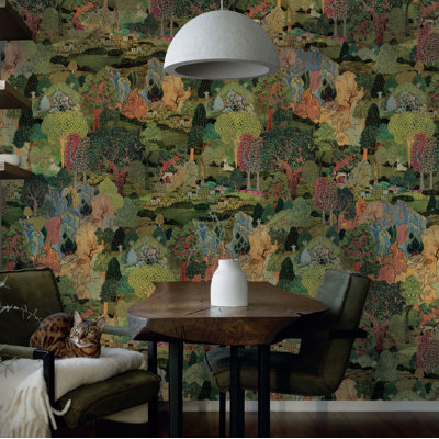 Vintage Woodland Tapestry Wallpaper Mural