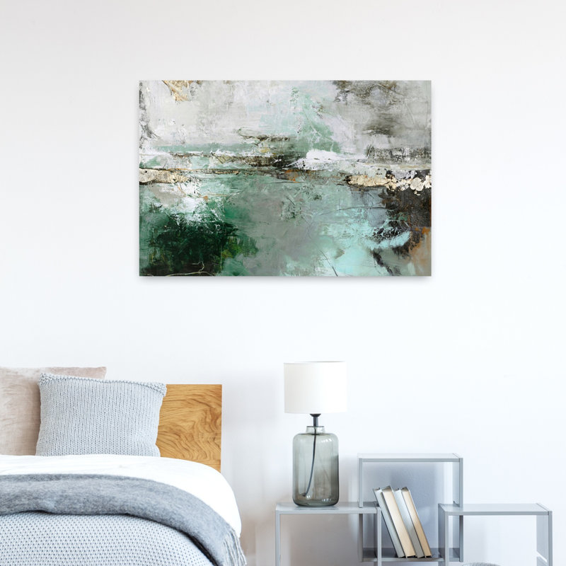 Hillside Variation Abstract Contemporary Art, 24" H x 36" W