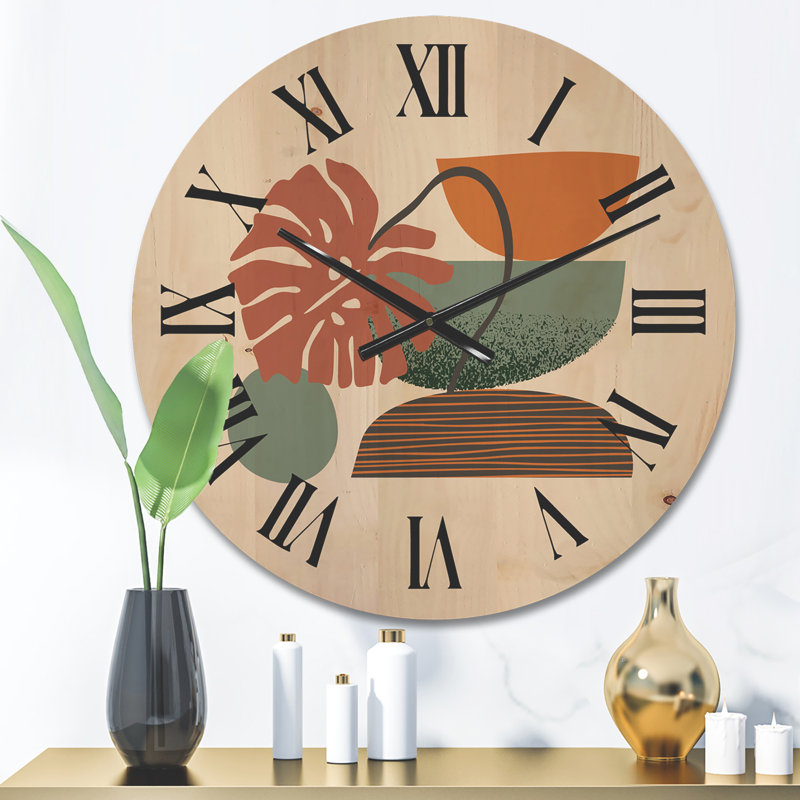 Horloge murale géométrique, Moyen