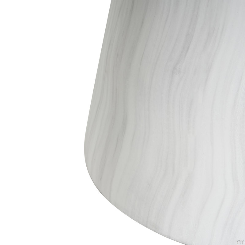 Table d'appoint d'extérieur en travertin Ponti, Blanc