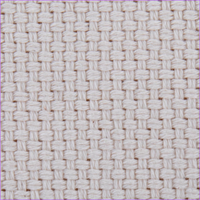 Repose-pieds grand rond multi-usage, tissu beige tricoté contemporain par LumiSource | Beige | Tissu