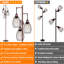 Lampe sur pied de style industriel avec lampe sur pied et cage en forme de goutte