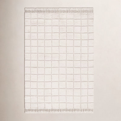 Hand-Woven Geometric Rug