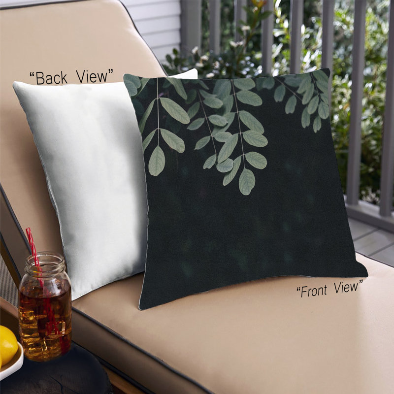 Coussin Plants Leaves 39, Microsuède