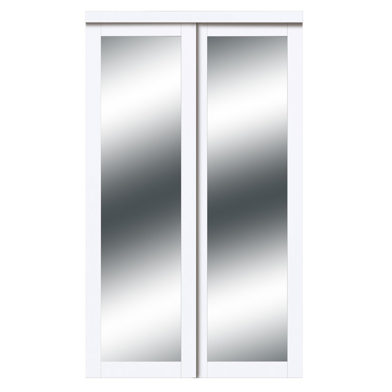 Porte de placard coulissante à miroir Harmony 1-Lite, 72 po x 81 po