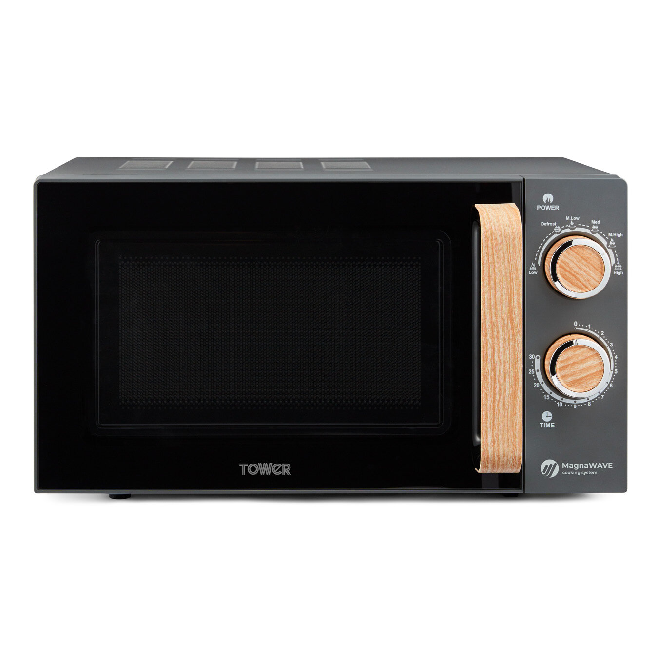 Black scandi online microwave