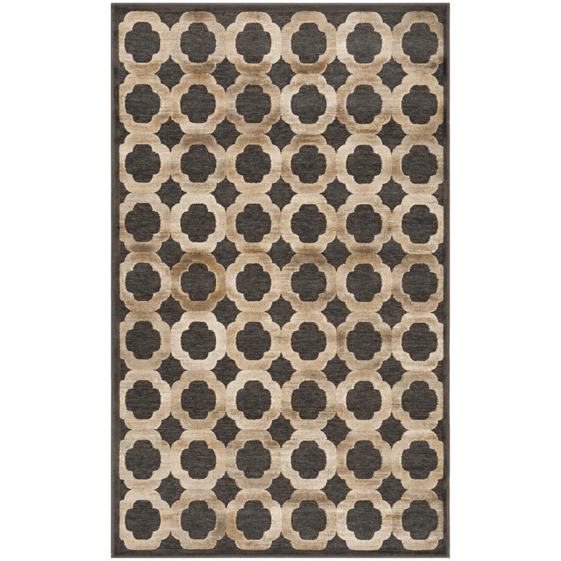 Coreatha Martha Stewart Viscose Geometric Rug, Rectangle 3'3" x 5'3"