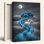 Moonlit Horse, reproduction d'art sur toile, ensemble de 1