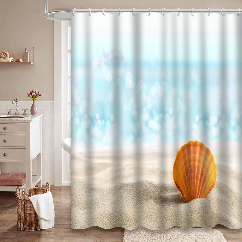 Coquillage, plage de sable, sable, été, eau de mer, coquillage, Mexique exotique avec 12 crochets, L 72 po x l 78 po