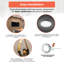 Plafonnier encastré rond 5 po DEL 10,3 watts, 850 lumens-112236393-111706973