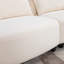 Doughty Modern Canapé Mid-Century Modern Canapé trois places avec repose-pieds rembourré-116826222