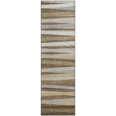 Premium Machine Washable Natoma AMF997 Stripes Rug