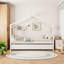 Lit simple en bois blanc avec lit gigogne - Rêves d'enfant inspirants pour les enfants de 6 ans et plus-203022037
