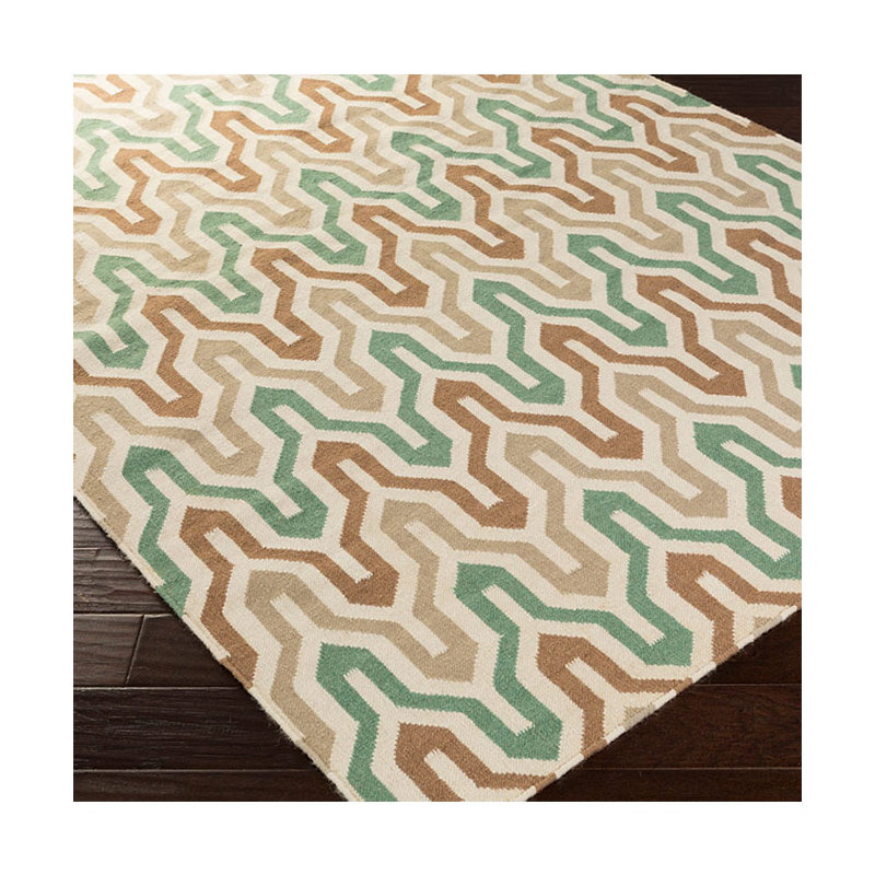 Irizarry Wool Geometric Indoor Rug, Rectangle 3'6" x 5'6"