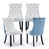 White/Blue Velvet