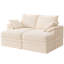 Causeuse modulaire en velours côtelé de 71 po avec rangement sous le siège et repose-pieds, canapé modulaire à assise profonde-1692206227