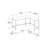 Slas L-Shaped Metal Base Writing Desk-111719553