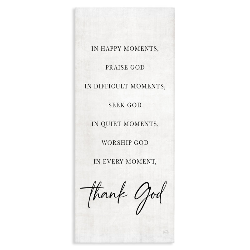 «Every Moment Thank God», toile par Natalie Carpentieri, H 40 po x l 17 po