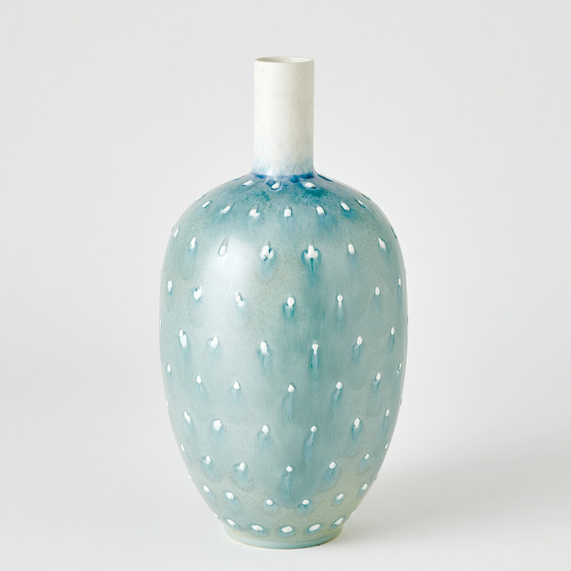 Ceramic Table Vase, 17" H x 8.75" W x 8.75" D