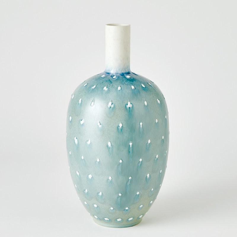 Ceramic Table Vase, 17" H x 8.75" W x 8.75" D