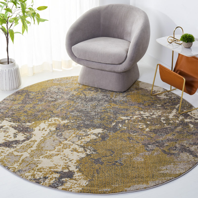 Majors Performance Abstract Rug, Round 6'7"