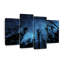 Forest Night Sky - ensemble de 4 toiles tendues-92828691