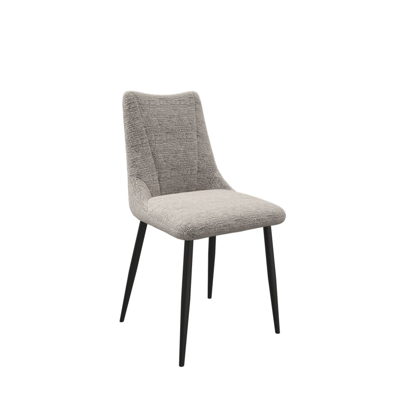 Bella Fabric Dining Chair, Light Grey