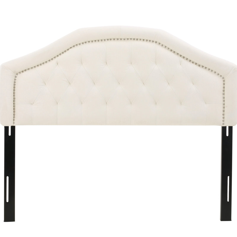 Tête de lit tapissier, grand et double, contemporain avec paillettes en point de diamant, détails cloutés, tête de lit moderne à assembler requise pour un lit douillet