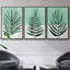 «Verging Palm I», ensemble de 3 toiles encadrées-97913704-97913707