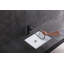 Lavabo de salle de bain encastrable MEJE 21,5 po, vasque rectangulaire en céramique, blanc
