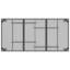 Table de jardin d'extérieur anthracite de style moderne minimaliste