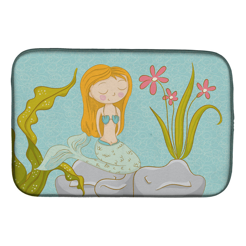 Tapis de séchage pour scène subaquatique sirène