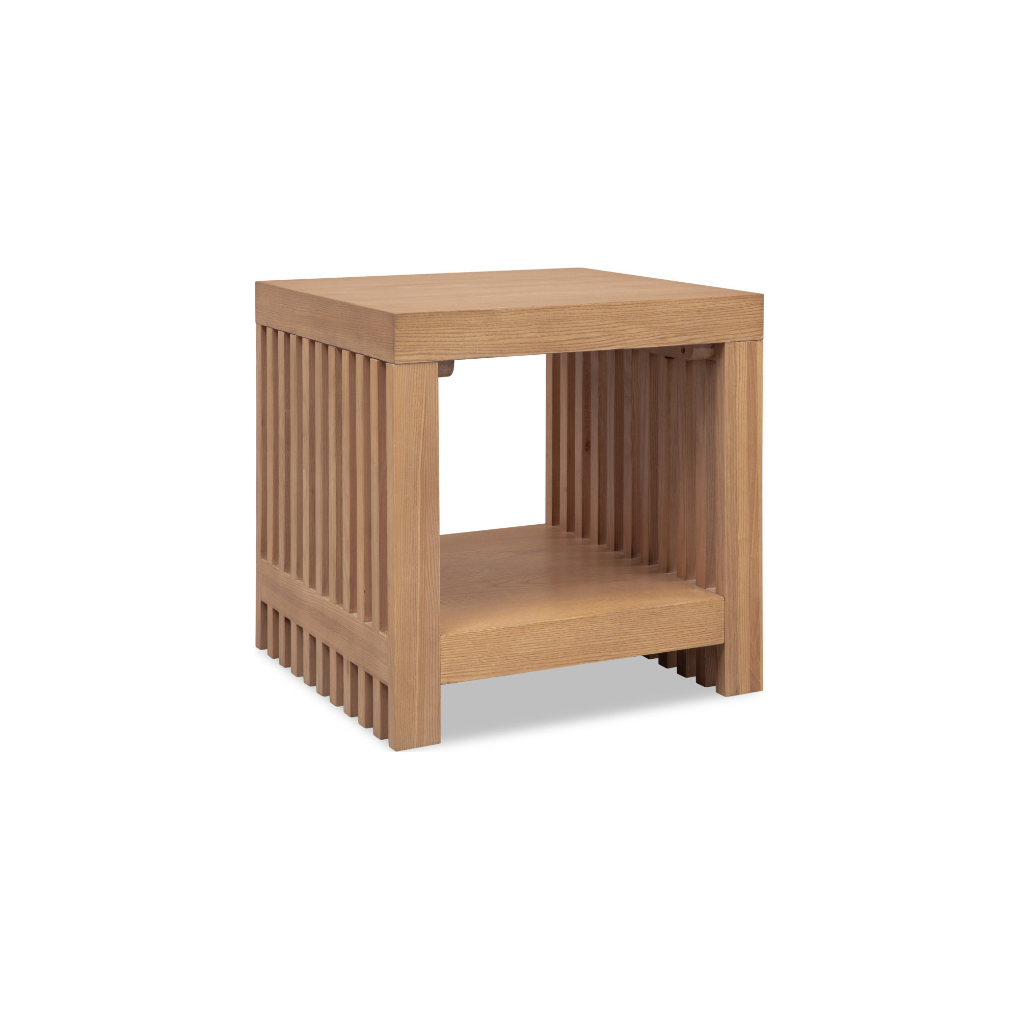 Finnian Side Table, Natural Wood