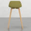 2 tabourets - Revêtement, design moderniste, bois et combinaison de 2 styles Mid-Century modernes
