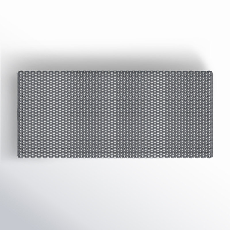 Tobias Outdoor Rattan Rectangular Dining Bench, Gray