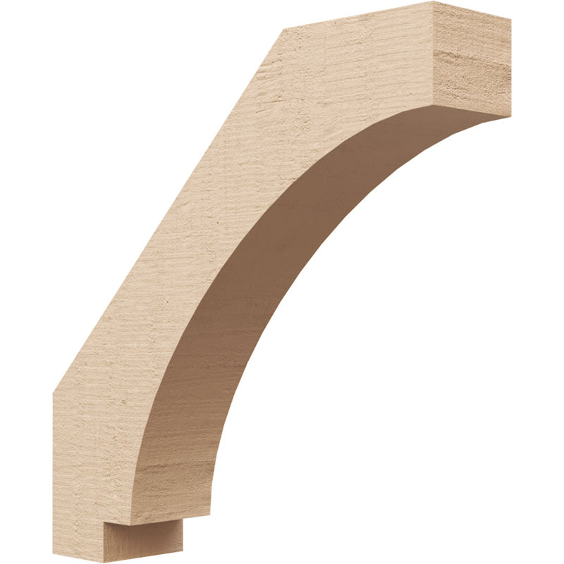 Attelle de genou impériale en cèdre brut Timberthane, l 3 po x P 14 po x H 14 po, brun clair apprêté