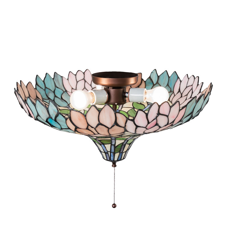 20" Wide Wisteria Fan Light Fixture