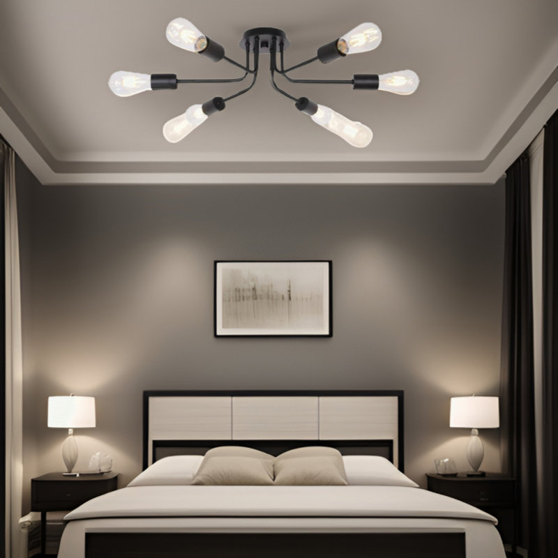 Plafonnier semi-encastré Modern Spoutnik Chandelier