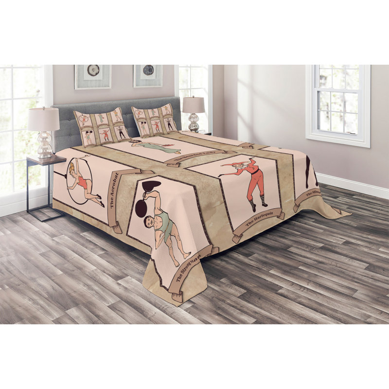 Polyester Coverlet, King Bedspread + 2 Shams