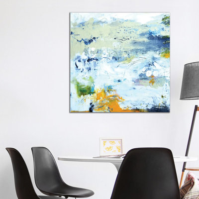 Abstract Beach by Karen Fields - Wrapped Canvas Painting