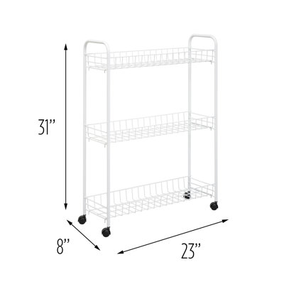 Wayfair Basics® Rolling Household Laundry Cart & Reviews | Wayfair