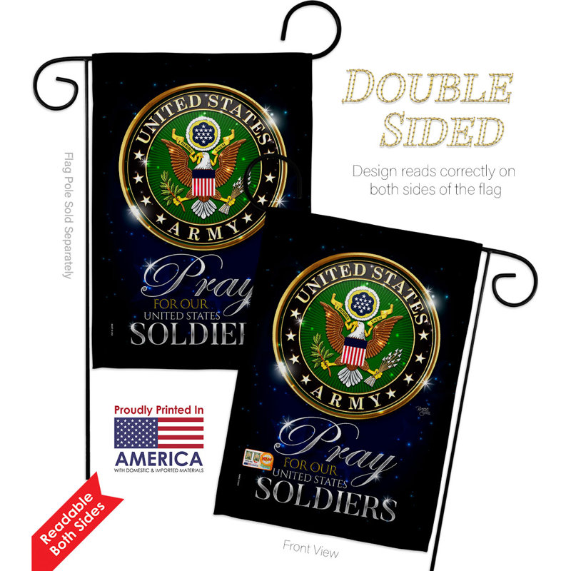Double Sided 18.5'' H x 13'' W Polyester Garden Flag