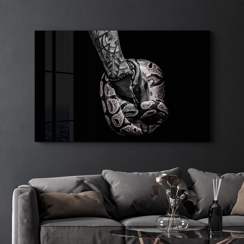 Peinture élégante en verre trempé de 27,6 po x 43,3 po | 100% verre trempé, épaisseur: 0,16 pouce | Œuvre imprimée UV, parfaite pour la décoration intérieure et les intérieurs modernes, des visuels époustouflants pour toute pièce